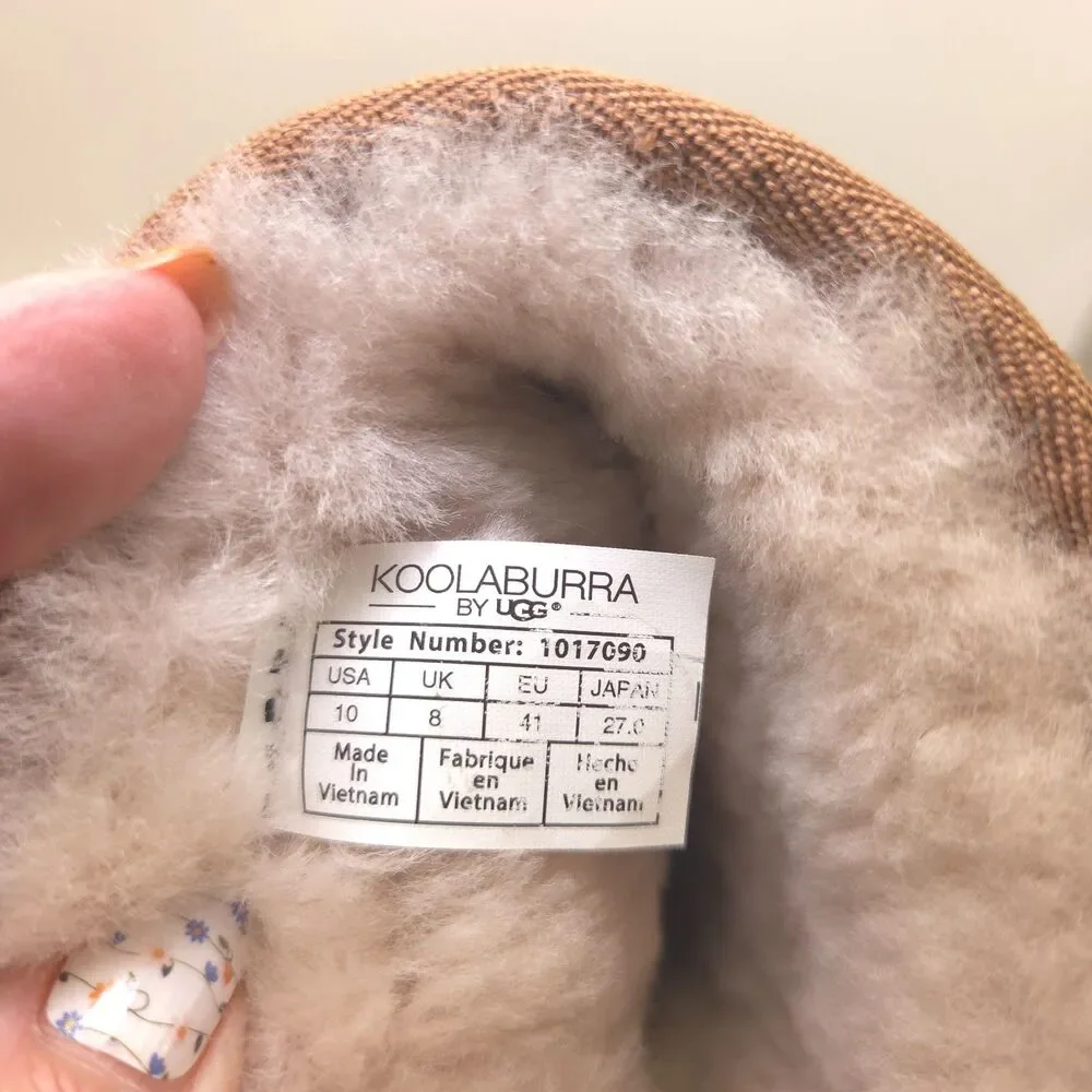Koolaburra by UGG Koola Short Chestnut Suede Boots Womens 10 NWOT 1017090